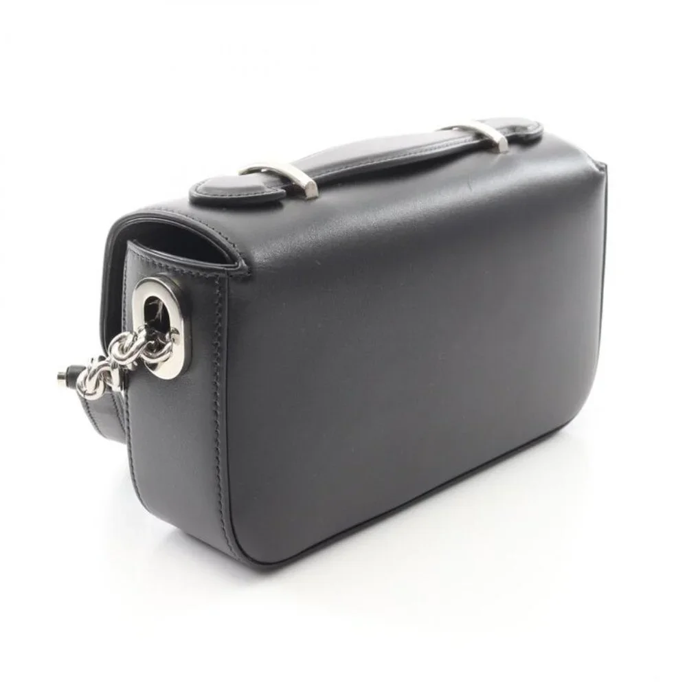 Gucci Shoulder Bag Double Black Leather - Picture 2 of 5